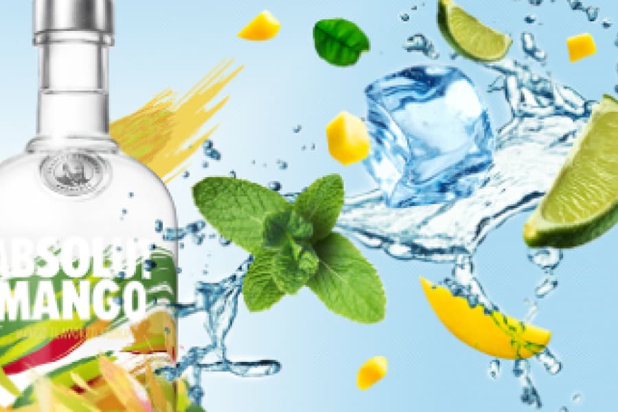 Absolut Mango key visual from the Pernod Ricard loyalty programme website