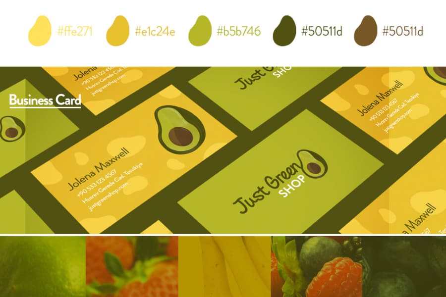 Branding concept for an organic food shop