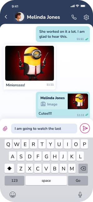 Classlist direct message conversation between two parents in the same community